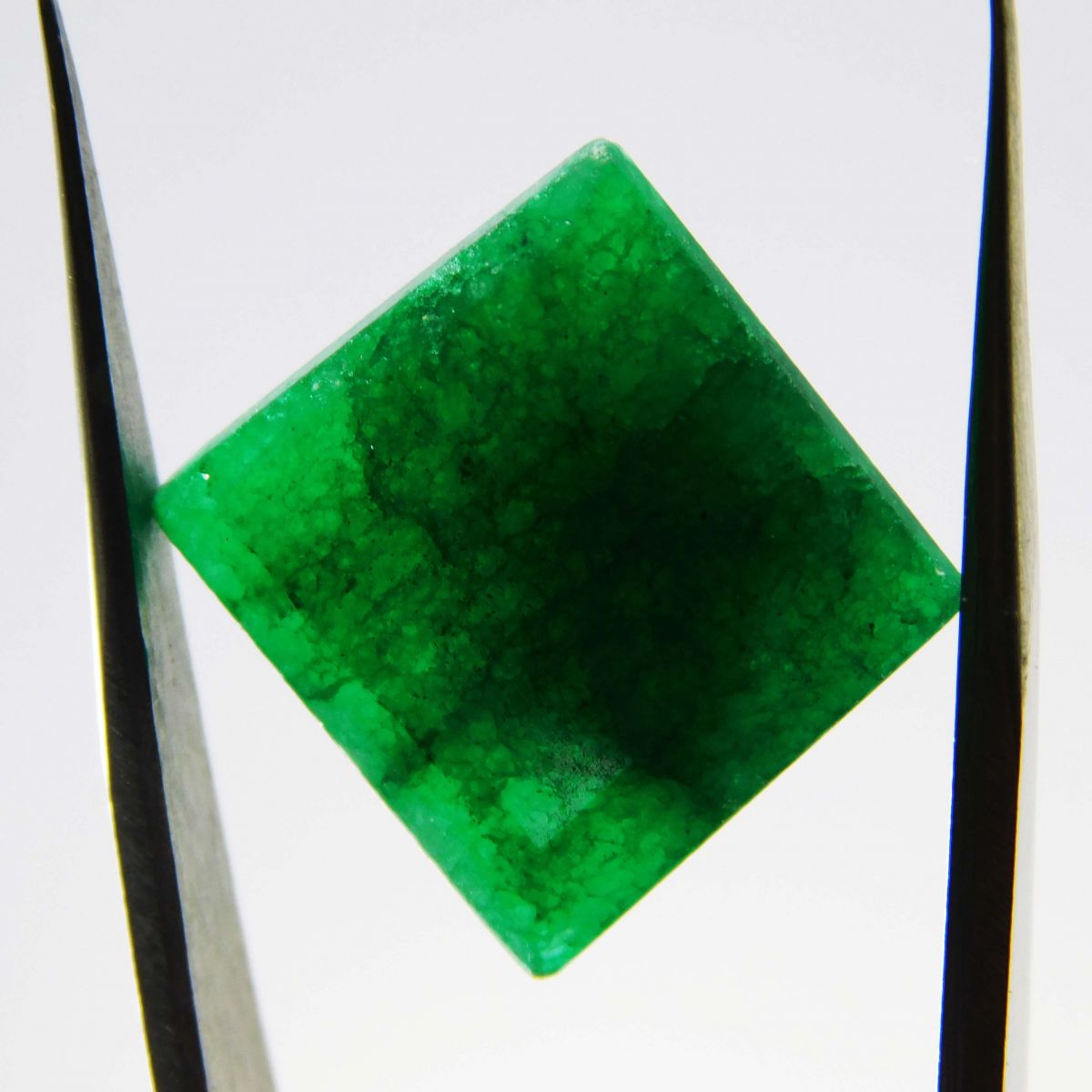 Square Cut 11 Ct Natural CERTIFIED Loose Gemstone Green Emerald Pendant Making