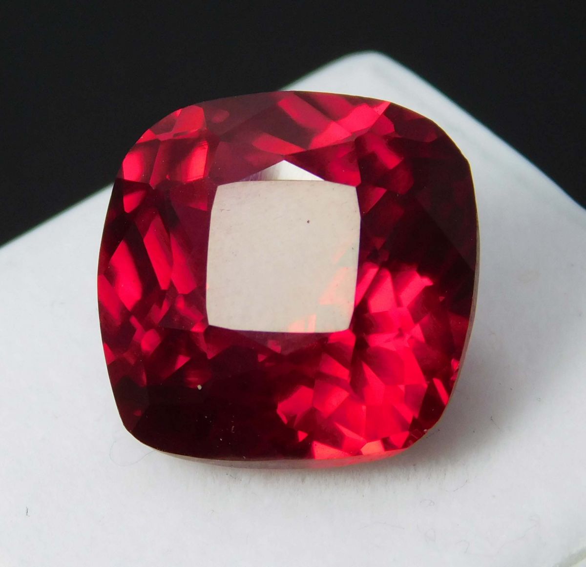 CERTIFIED 10.10 Ct Ruby Red Natural Loose Gemstone Cushion Cut Ring Size Gem