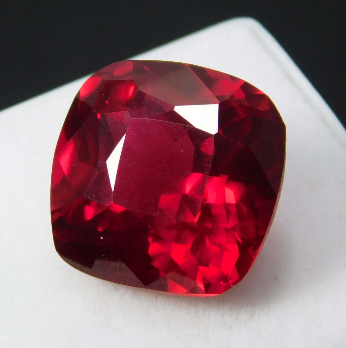 CERTIFIED 10.10 Ct Ruby Red Natural Loose Gemstone Cushion Cut Ring Size Gem