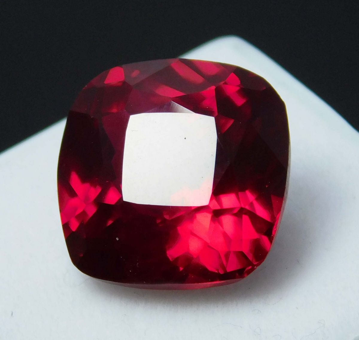 CERTIFIED 10.10 Ct Ruby Red Natural Loose Gemstone Cushion Cut Ring Size Gem