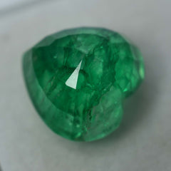 10.30 Ct Natural Emerald Green Heart Cut CERTIFIED Rare Ring size Loose Gemstone