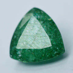 Emerald Green Trillion Cut 7 Ct CERTIFIED A+ Quality Natural Loose Gemstone