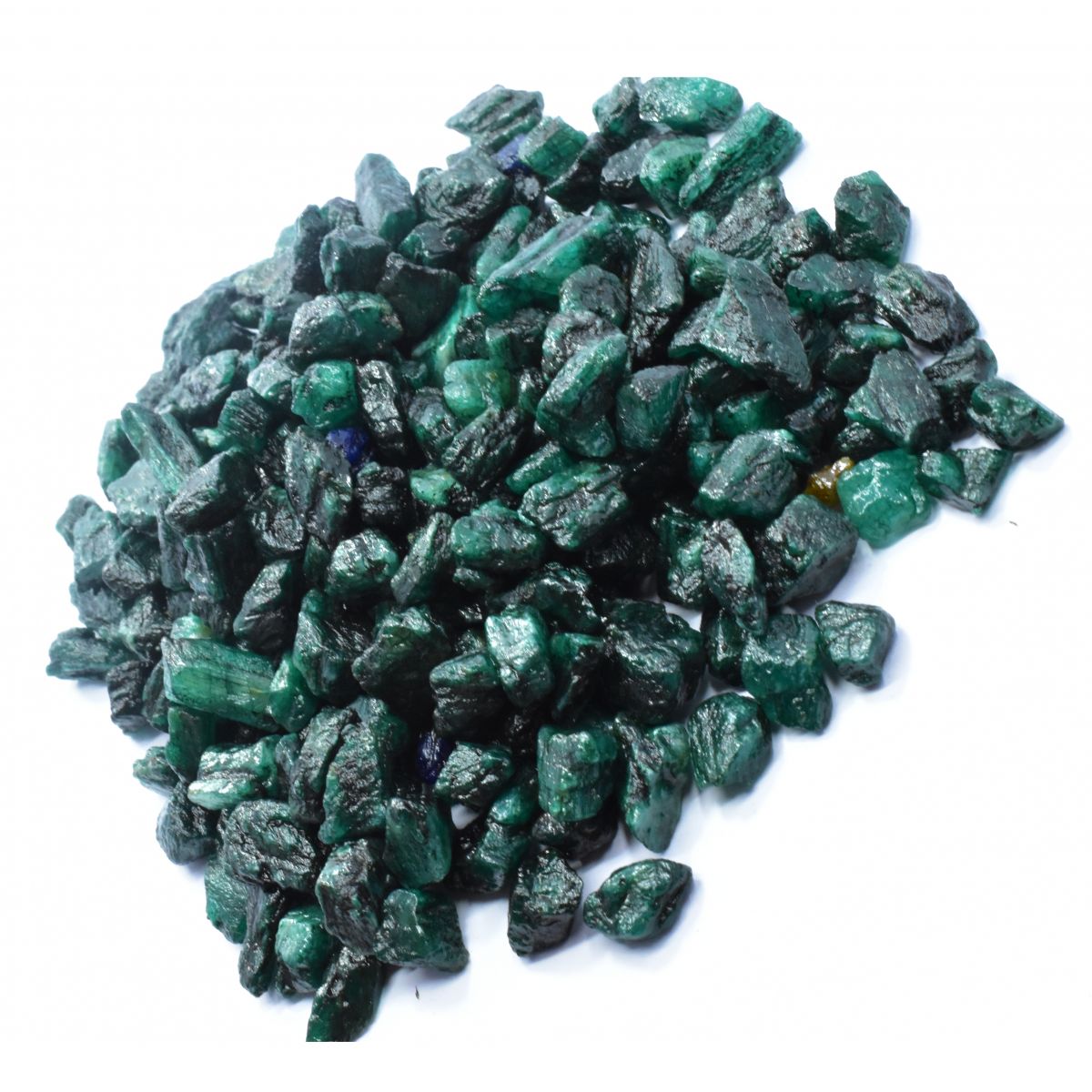 CERTIFIED 1000 Carat Natural Green Emerald Uncut Rough Loose Gemstone Lot