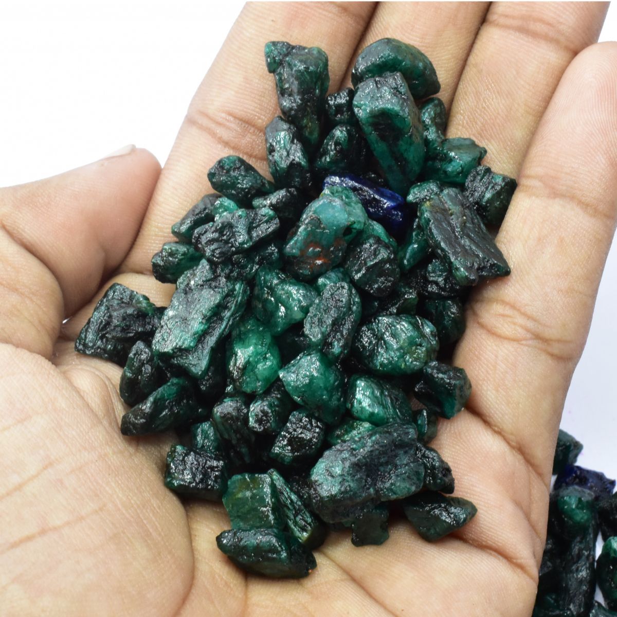 CERTIFIED 1000 Carat Natural Green Emerald Uncut Rough Loose Gemstone Lot