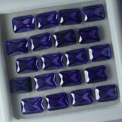 Tanzanite Purple Emerald Cut 49 Pcs Natural CERTIFIED Loose Gemstone 7x5 MM Lot