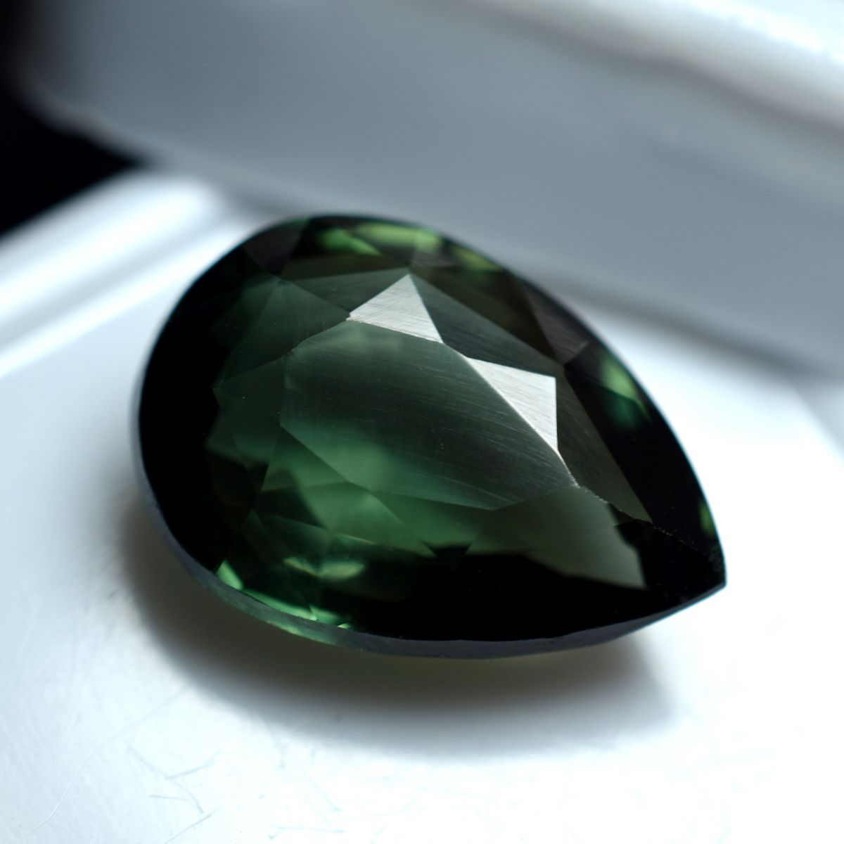 Grandidierite Natural Deep Green Pear Cut 6.85 Ct CERTIFIED Loose Gemstone