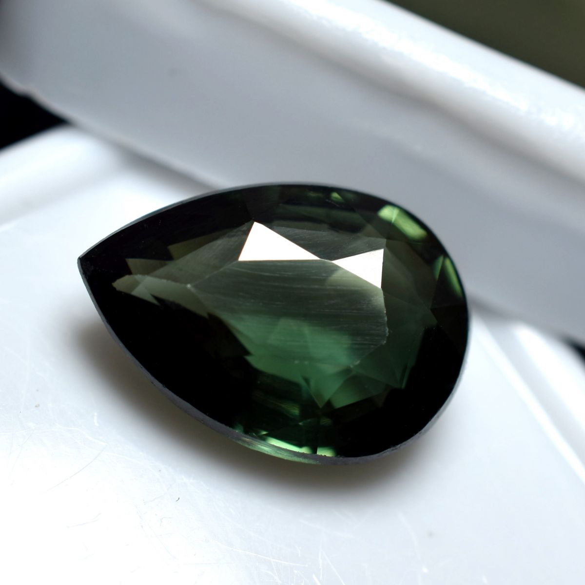 Grandidierite Natural Deep Green Pear Cut 6.85 Ct CERTIFIED Loose Gemstone