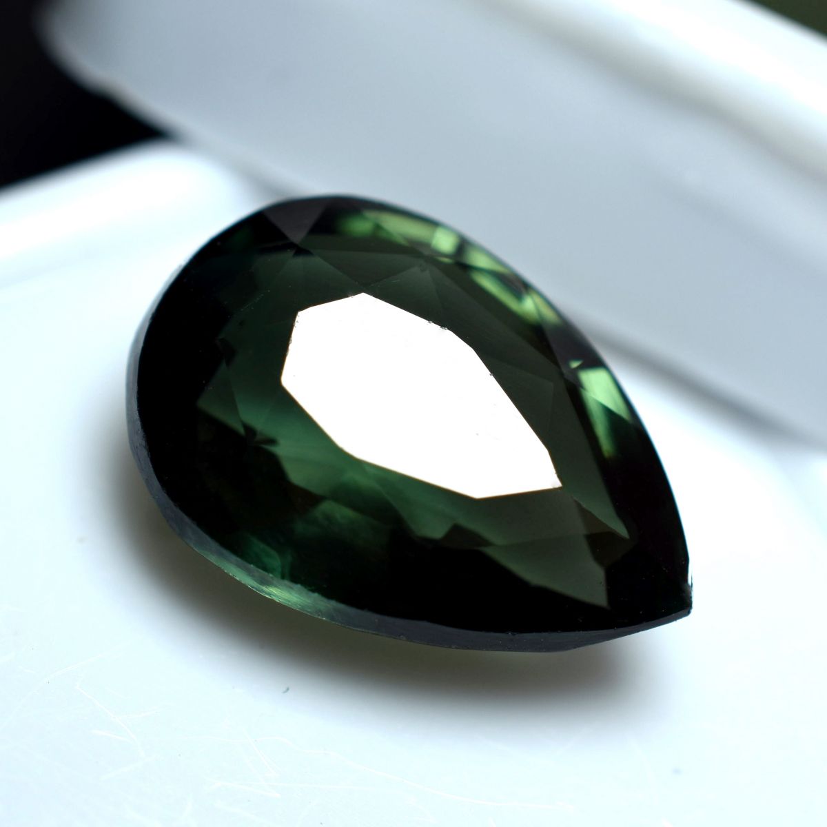 Grandidierite Natural Deep Green Pear Cut 6.85 Ct CERTIFIED Loose Gemstone