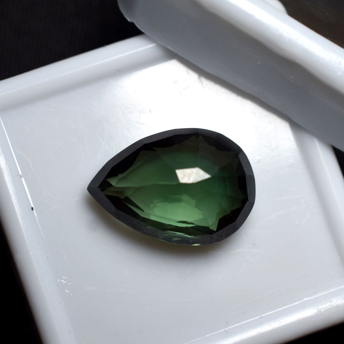 Grandidierite Natural Deep Green Pear Cut 6.85 Ct CERTIFIED Loose Gemstone