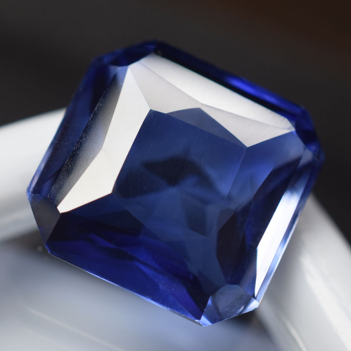 NATURAL Blue Sapphire 9.55 Ct CERTIFIED Loose Gemstone Stunning Square Cut