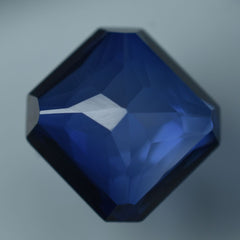 NATURAL Blue Sapphire 9.55 Ct CERTIFIED Loose Gemstone Stunning Square Cut