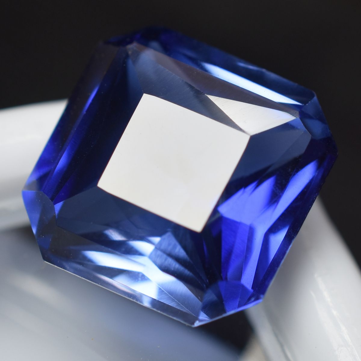 Natural 10.19 Ct BLUE Tanzanite CERTIFIED Loose Gemstone Unique Square Cut