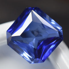 Natural 10.19 Ct BLUE Tanzanite CERTIFIED Loose Gemstone Unique Square Cut