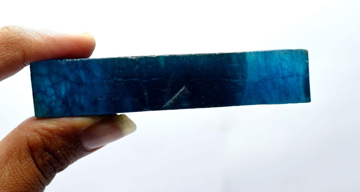 220.75 Ct Aquamarine Blue Natural Untreated Uncut Rough CERTIFIED Loose Gemstone