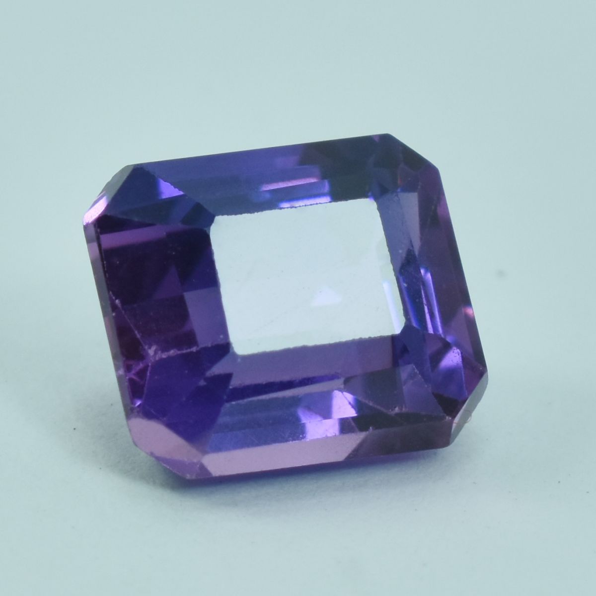 3.75 Ct Purple Tanzanite Natural Emerald Shape CERTIFIED Loose Gemstone