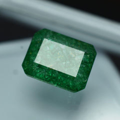 10.05 Ct Natural EMERALD Emerald Cut Muzo Colombian CERTIFIED Loose Gemstone