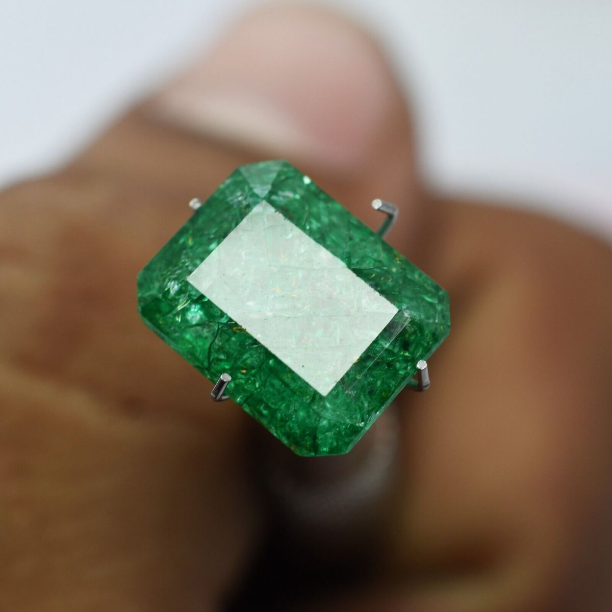 10.05 Ct Natural EMERALD Emerald Cut Muzo Colombian CERTIFIED Loose Gemstone