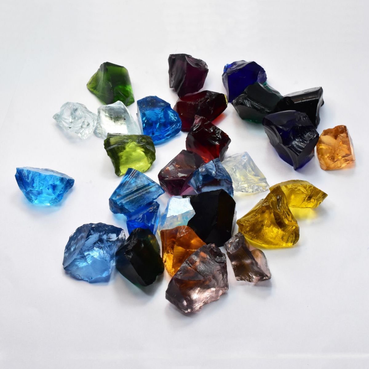 150 Ct Lab-Created Topaz Mix Color Uncut Rough Huge Size CERTIFIED Gemstone Lot