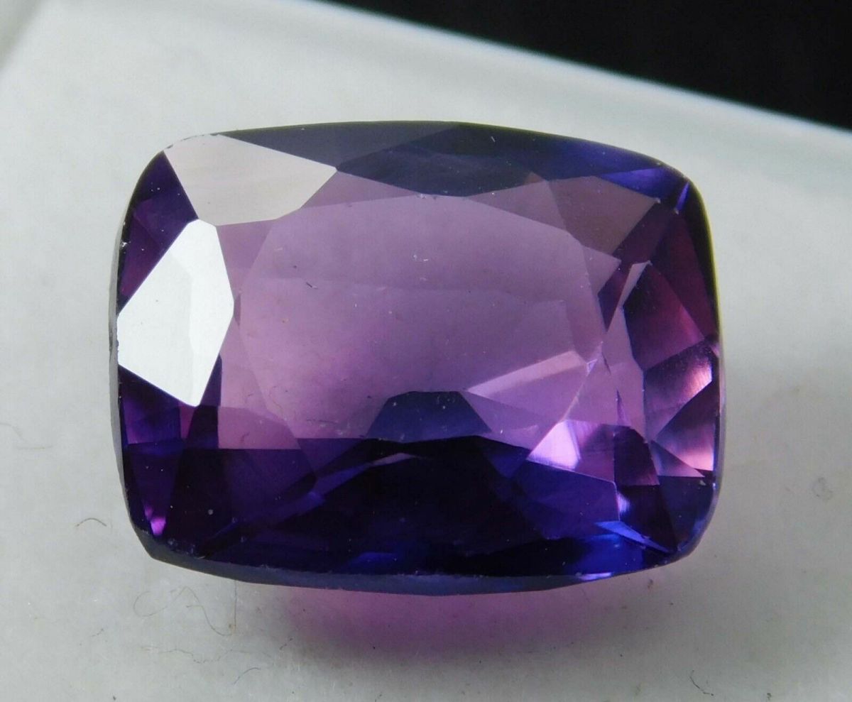 10 Ct Natural Purple Tanzanite Loose Gemstone Cushion Shape CERTIFIED