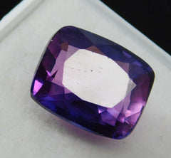 10 Ct Natural Purple Tanzanite Loose Gemstone Cushion Shape CERTIFIED