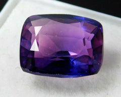 10 Ct Natural Purple Tanzanite Loose Gemstone Cushion Shape CERTIFIED