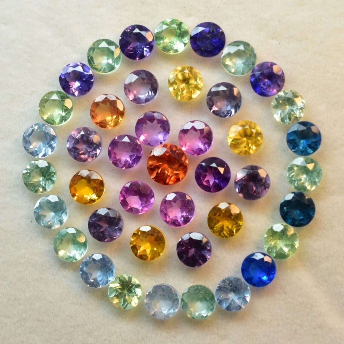 8 Pcs Natural CEYLON SAPPHIRE Mix Round Cut CERTIFIED Loose Gemstone 5x5 mm Lot