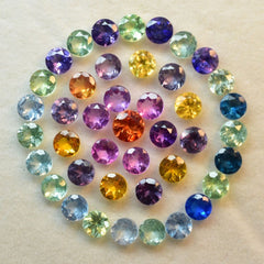 8 Pcs Natural CEYLON SAPPHIRE Mix Round Cut CERTIFIED Loose Gemstone 5x5 mm Lot