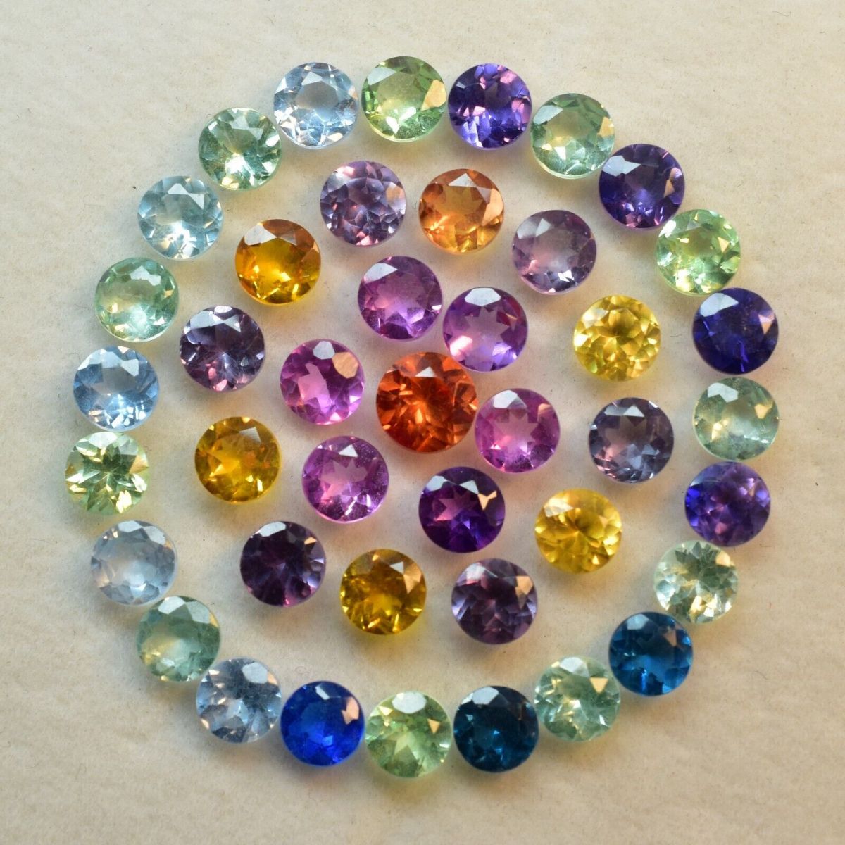 8 Pcs Natural CEYLON SAPPHIRE Mix Round Cut CERTIFIED Loose Gemstone 5x5 mm Lot