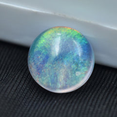 3.55 Ct Multi-Color Opal Loose Gemstone CERTIFIED Natural Round Shape Ring Size