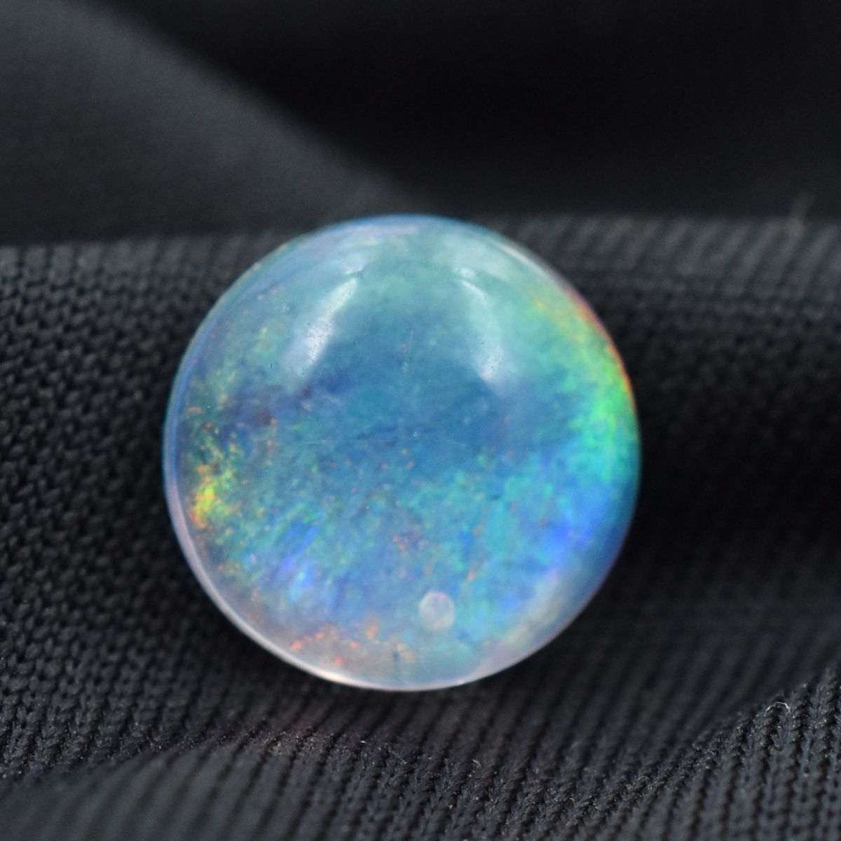 3.55 Ct Multi-Color Opal Loose Gemstone CERTIFIED Natural Round Shape Ring Size