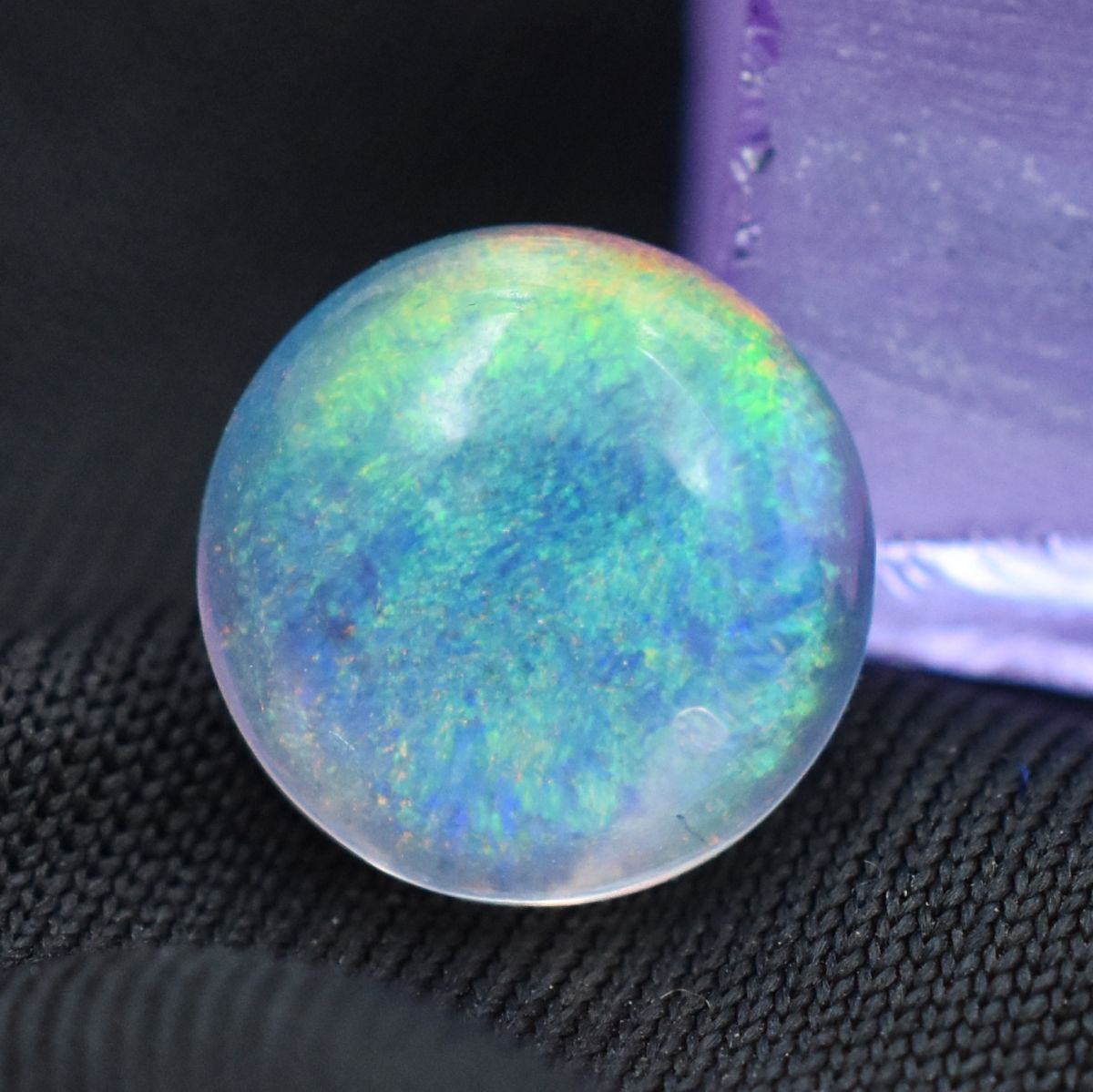 3.55 Ct Multi-Color Opal Loose Gemstone CERTIFIED Natural Round Shape Ring Size