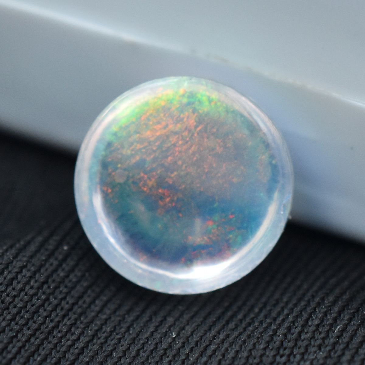 3.55 Ct Multi-Color Opal Loose Gemstone CERTIFIED Natural Round Shape Ring Size