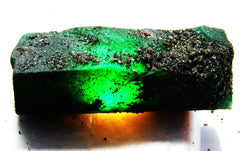 141.65 Carat Loose Gemstone CERTIFIED Green Emerald Natural Uncut Raw Rough