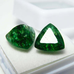 12 Ct Natural Untreated Green Colombian Emerald Certified Loose Gemstone