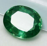 Natural Montana Sapphire 10.90 Carat Oval Cut Loose Gemstone Green CERTIFIED