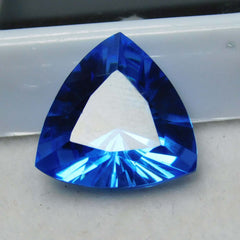 10.50 Ct Natural Blue Sapphire CERTIFIED Loose Gemstone Trillion Cut