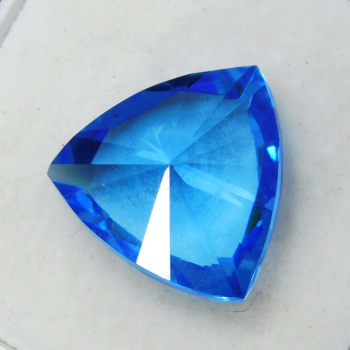 10.50 Ct Natural Blue Sapphire CERTIFIED Loose Gemstone Trillion Cut