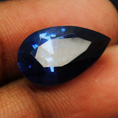 10.20 Ct Natural Blue Sapphire Loose Perfect Ring Gemstone CERTIFIED Pear Cut