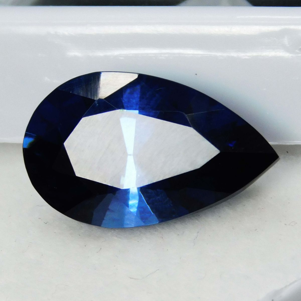 10.20 Ct Natural Blue Sapphire Loose Perfect Ring Gemstone CERTIFIED Pear Cut