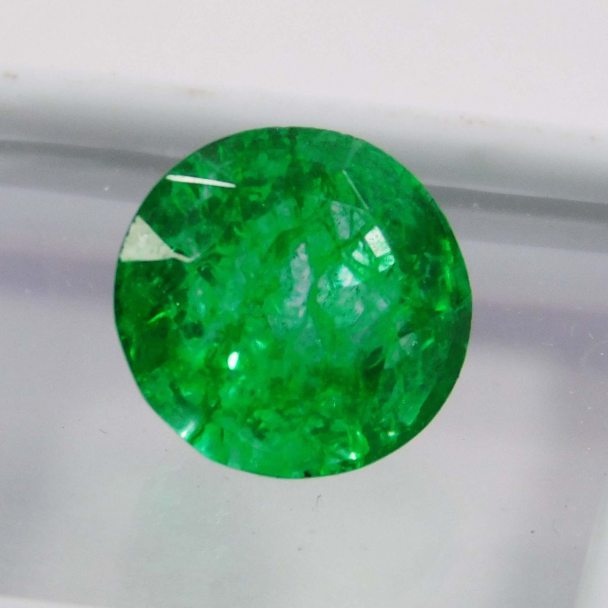 5.20 Ct Natural CERTIFIED Emerald Round Cut Green Colombian Loose Gemstone