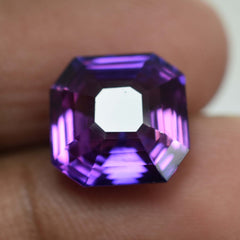 Earring Size 7.5 Ct Natural Purple Tanzanite Loose Gemstone CERTIFIED Square Cut