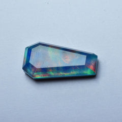 CERTIFIED Boulder Opal Doublet 9.60 Carat Natural Fancy Cut Loose Gemstone