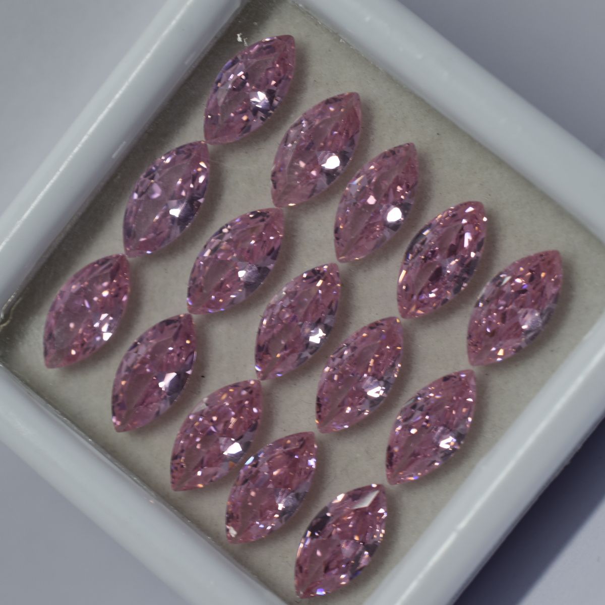 Natural Sapphire Pink Color Gemstone 49 Pcs CERTIFIED Marquise Cut 10x5 MM Lot