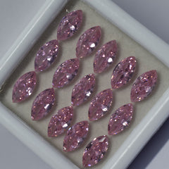 Natural Sapphire Pink Color Gemstone 49 Pcs CERTIFIED Marquise Cut 10x5 MM Lot