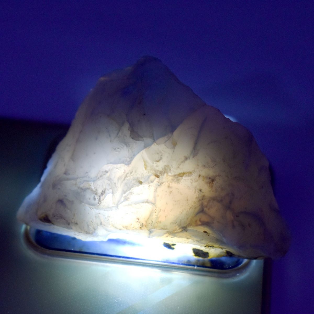 Natural Rough Earth Mined 161.15 Ct Blue Opal Gemstone Huge Size CERTIFIED