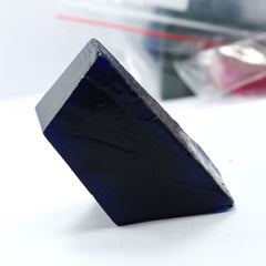 438.50 Ct Dyed Raw Rough Natural Sapphire Blue Loose Gemstone CERTIFIED