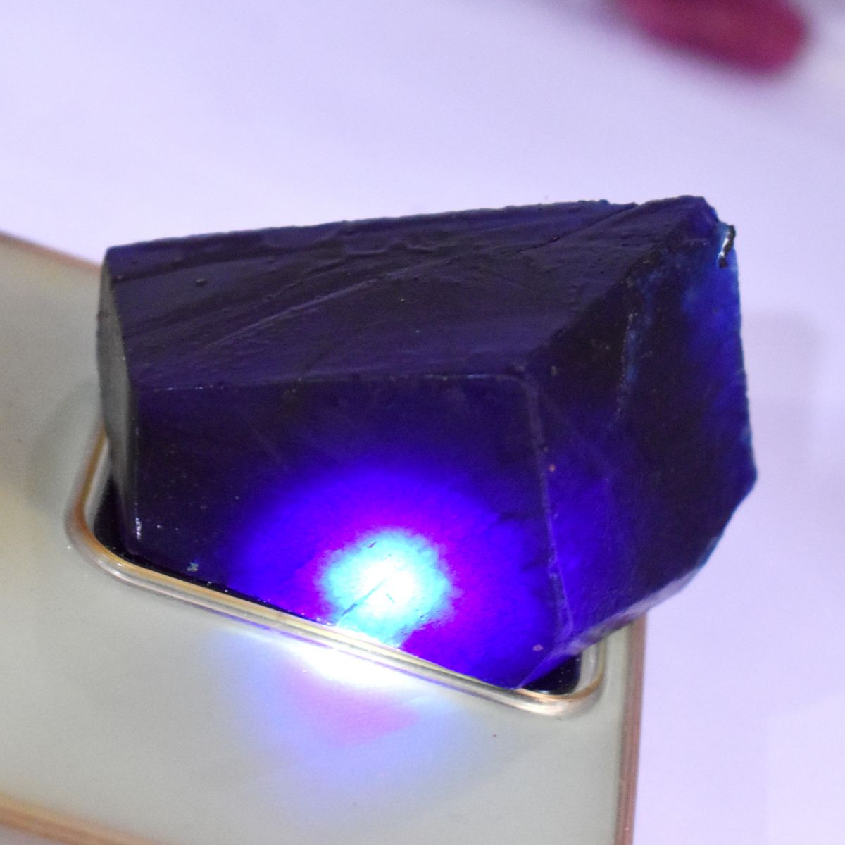 438.50 Ct Dyed Raw Rough Natural Sapphire Blue Loose Gemstone CERTIFIED