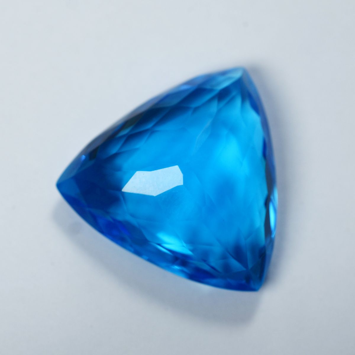 Trillion Cut Best Topaz Stone In The World Gems 48.10 Ct Blue Topaz Certified