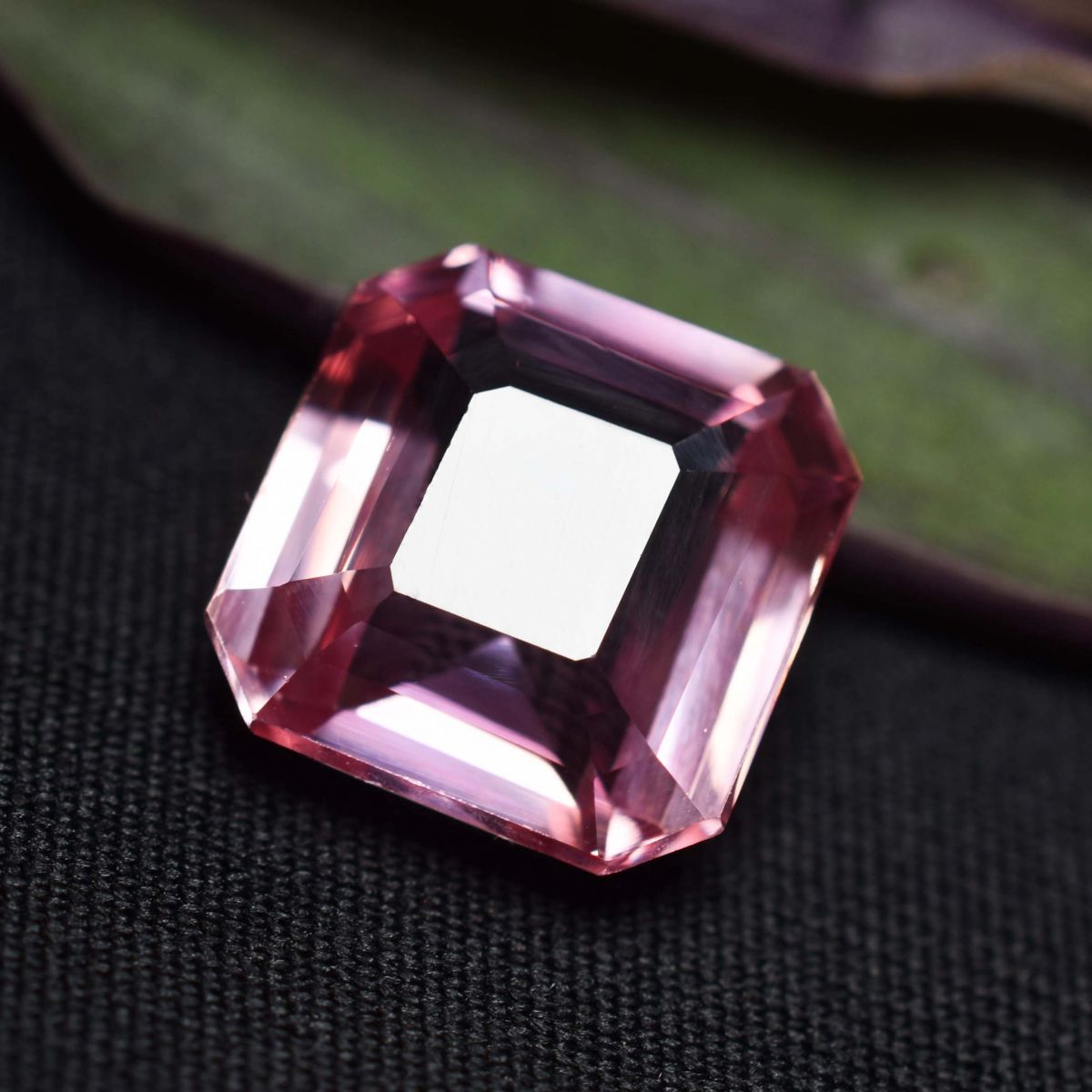 Natural Sapphire Loose Gemstone Padparadscha Square Cut 10.05 Ct CERTIFIED