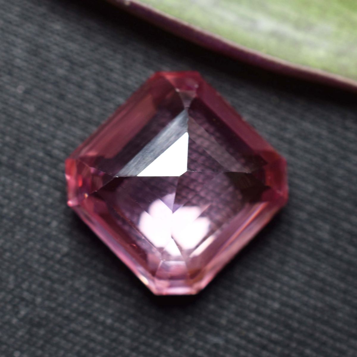 Natural Sapphire Loose Gemstone Padparadscha Square Cut 10.05 Ct CERTIFIED